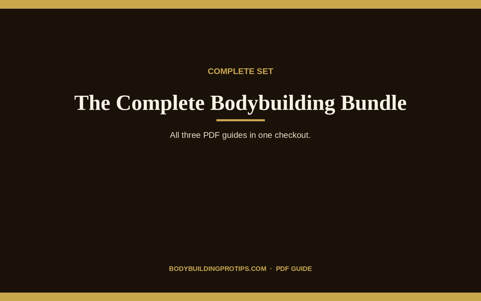 The Complete Bodybuilding Bundle